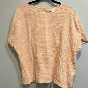 Purejill Peach Textured Top